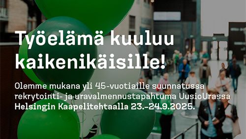 Uudelle uralle puolessa vuodessa – Rastor mukana UusioUra-tapahtumassa